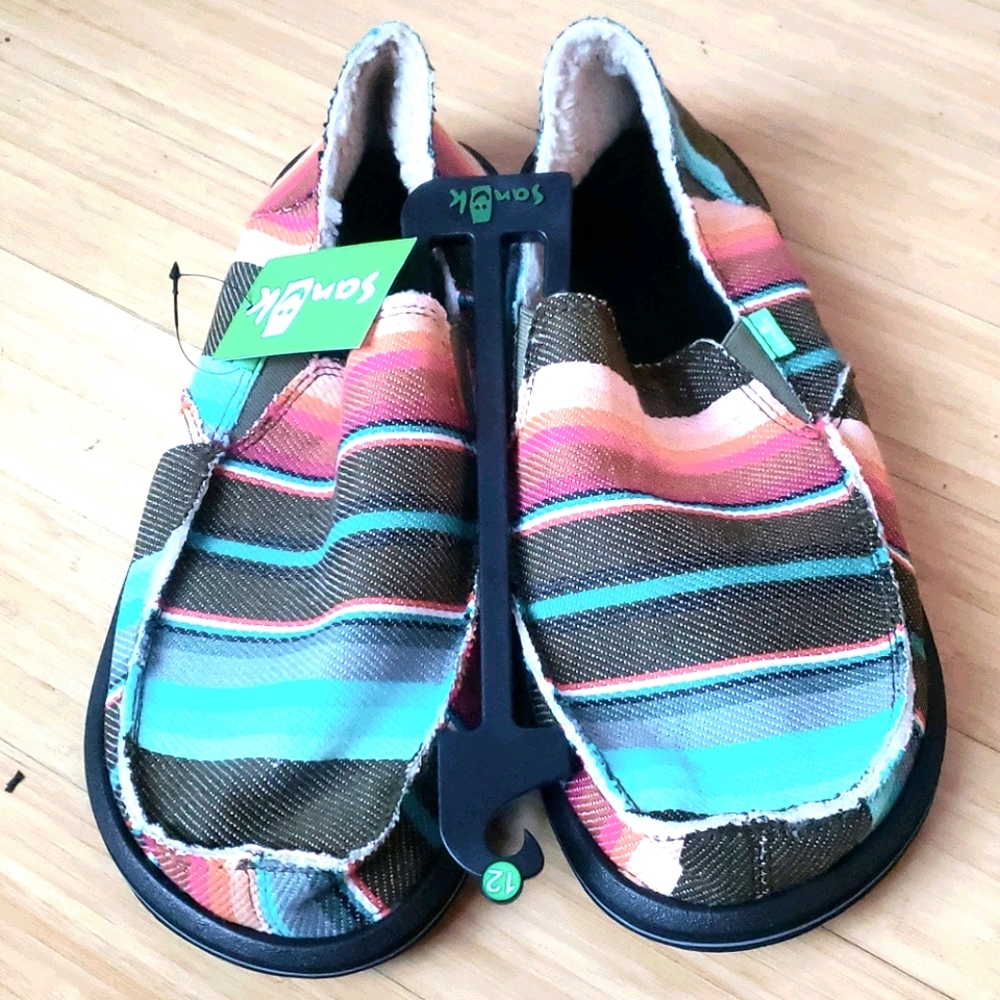 Sanuk Donny Chill Loafers Olive Blanket